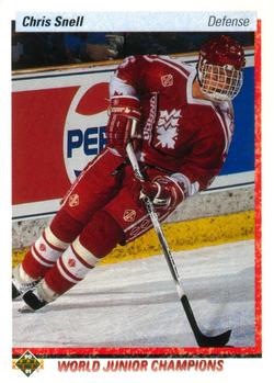 #468 Chris Snell - Canada - 1990-91 Upper Deck Hockey