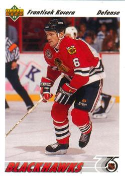 #468 Frantisek Kucera - Chicago Blackhawks - 1991-92 Upper Deck Hockey
