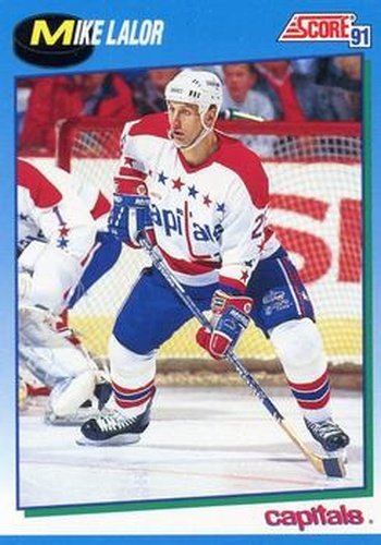 #469 Mike Lalor - Washington Capitals - 1991-92 Score Canadian Hockey