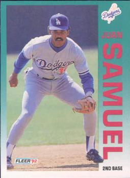 #469 Juan Samuel - Los Angeles Dodgers - 1992 Fleer Baseball