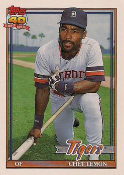 #469 Chet Lemon - Detroit Tigers - 1991 O-Pee-Chee Baseball
