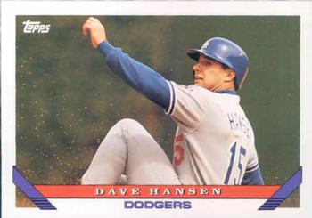 #469 Dave Hansen - Los Angeles Dodgers - 1993 Topps Baseball