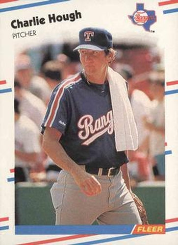 #469 Charlie Hough - Texas Rangers - 1988 Fleer Baseball
