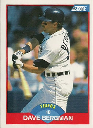 #469 Dave Bergman - Detroit Tigers - 1989 Score Baseball