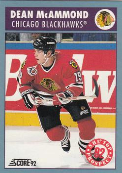 #469 Dean McAmmond - Chicago Blackhawks - 1992-93 Score Canadian Hockey