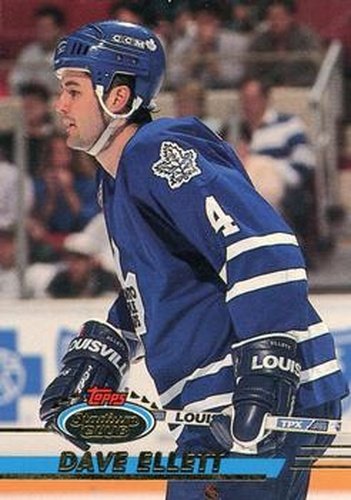 #469 Dave Ellett - Toronto Maple Leafs - 1993-94 Stadium Club Hockey