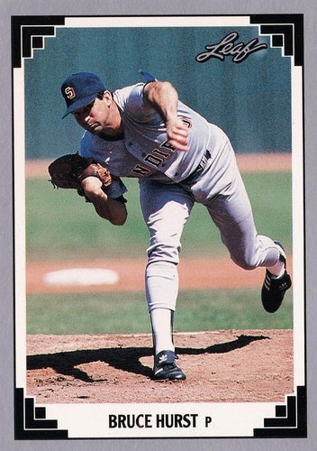 #469 Bruce Hurst - San Diego Padres - 1991 Leaf Baseball
