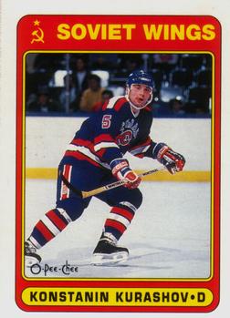 #469 Konstantin Kurashov - Soviet Wings - 1990-91 O-Pee-Chee Hockey