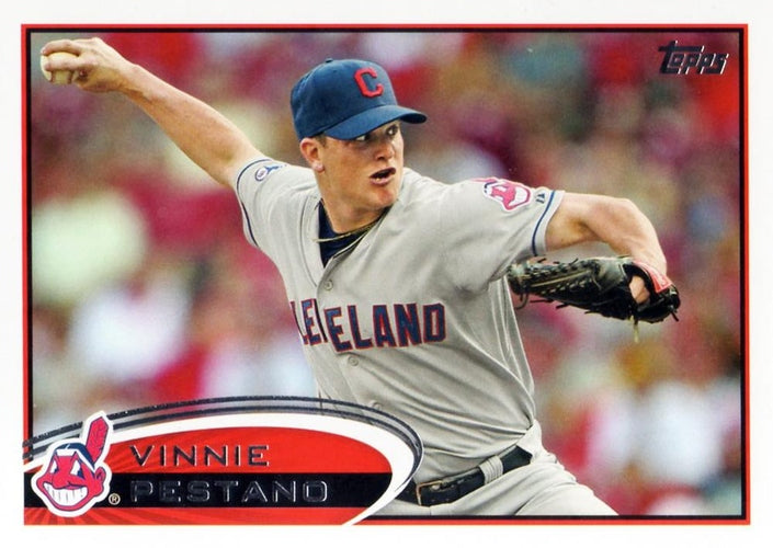 #469 Vinnie Pestano - Cleveland Indians - 2012 Topps Baseball