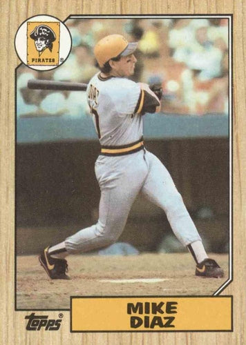 #469 Mike Diaz - Pittsburgh Pirates - 1987 Topps Baseball