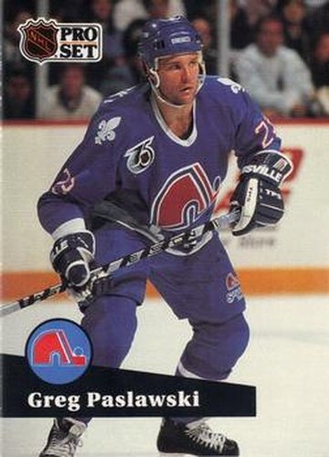 #469 Greg Paslawski - 1991-92 Pro Set Hockey