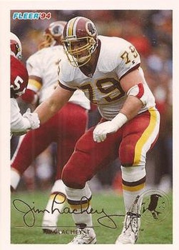 #469 Jim Lachey - Washington Redskins - 1994 Fleer Football
