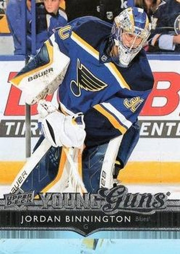 #469 Jordan Binnington - St. Louis Blues - 2014-15 Upper Deck Hockey