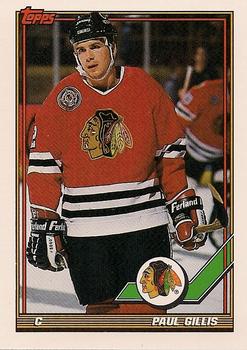 #469 Paul Gillis - Chicago Blackhawks - 1991-92 Topps Hockey