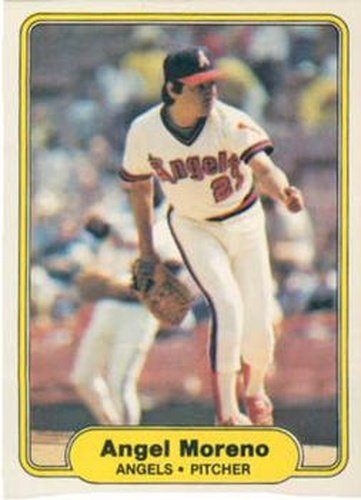 #469 Angel Moreno - California Angels - 1982 Fleer Baseball