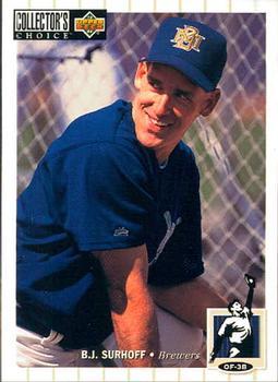 #469 B.J. Surhoff - Milwaukee Brewers - 1994 Collector's Choice Baseball
