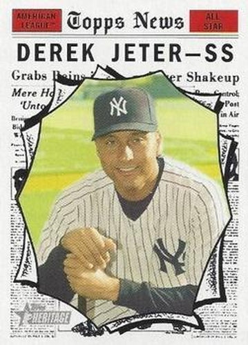 #469 Derek Jeter - New York Yankees - 2010 Topps Heritage Baseball