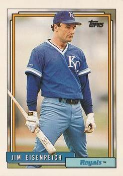 #469 Jim Eisenreich - Kansas City Royals - 1992 Topps Baseball