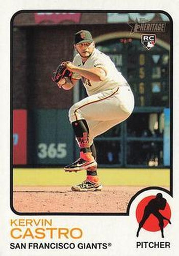 #469 Kervin Castro - San Francisco Giants - 2022 Topps Heritage Baseball