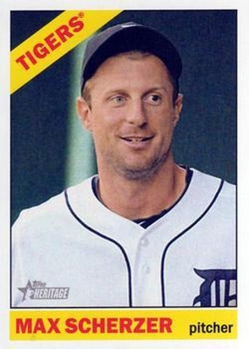 #469 Max Scherzer - Detroit Tigers - 2015 Topps Heritage Baseball