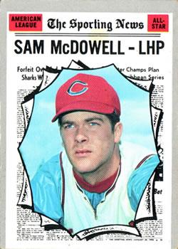 #469 Sam McDowell - Cleveland Indians - 1970 Topps Baseball