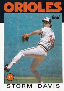 #469 Storm Davis - Baltimore Orioles - 1986 Topps Baseball