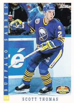 #469 Scott Thomas - Buffalo Sabres - 1993-94 Score Canadian Hockey