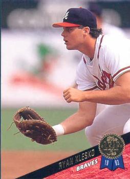#469 Ryan Klesko - Atlanta Braves - 1993 Leaf Baseball