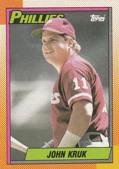 #469 John Kruk - Philadelphia Phillies - 1990 Topps Baseball