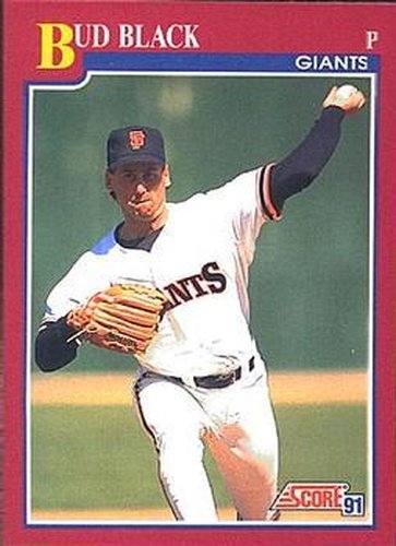 #46T Bud Black - San Francisco Giants - 1991 Score Rookie & Traded Baseball