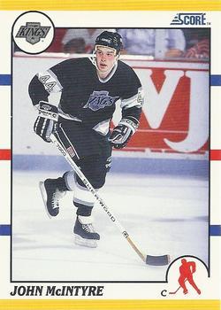 #46T John McIntyre - Los Angeles Kings - 1990-91 Score Rookie and Traded Hockey