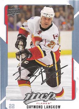 #46 Daymond Langkow - Calgary Flames - 2008-09 Upper Deck MVP Hockey