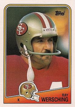 #46 Ray Wersching - San Francisco 49ers - 1988 Topps Football