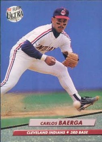 #46 Carlos Baerga - Cleveland Indians - 1992 Ultra Baseball
