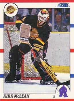 #46 Kirk McLean - Vancouver Canucks - 1990-91 Score Hottest and Rising Stars Hockey