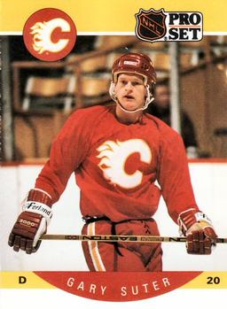 #46 Gary Suter - Calgary Flames - 1990-91 Pro Set Hockey