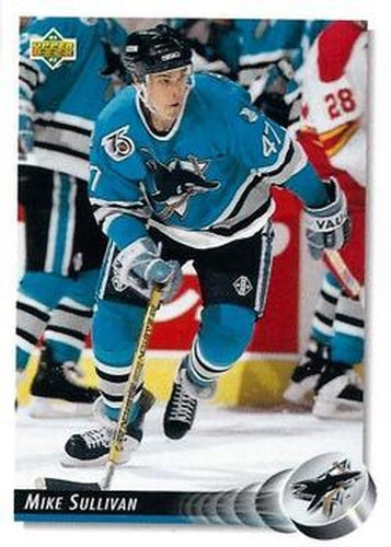 #46 Mike Sullivan - San Jose Sharks - 1992-93 Upper Deck Hockey