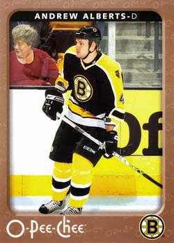 #46 Andrew Alberts - Boston Bruins - 2006-07 O-Pee-Chee Hockey