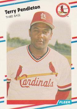 #46 Terry Pendleton - St. Louis Cardinals - 1988 Fleer Baseball