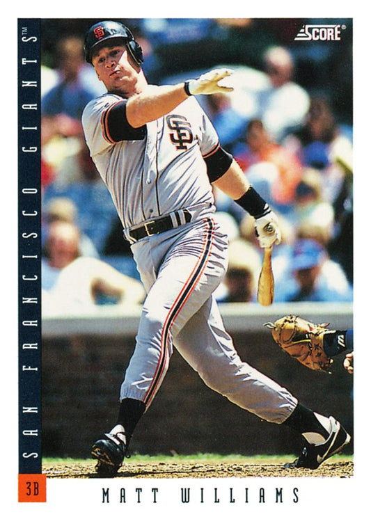 #46 Matt Williams - San Francisco Giants - 1993 Score Baseball