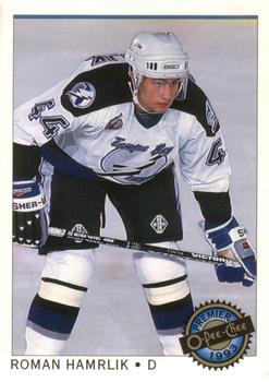 #46 Roman Hamrlik - Tampa Bay Lightning - 1992-93 O-Pee-Chee Premier Hockey