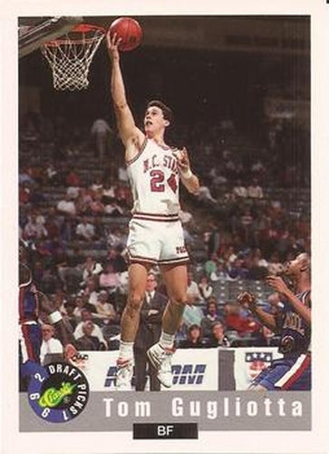 #46 Tom Gugliotta - NC State Wolfpack - 1992 Classic Draft Basketball