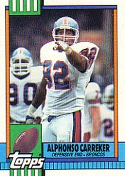 #46 Alphonso Carreker - Denver Broncos - 1990 Topps Football