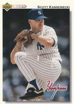 #46 Scott Kamieniecki - New York Yankees - 1992 Upper Deck Baseball