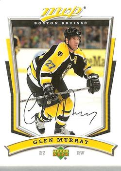 #46 Glen Murray - Boston Bruins - 2007-08 Upper Deck MVP Hockey