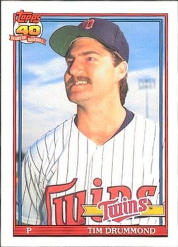 #46 Tim Drummond - Minnesota Twins - 1991 O-Pee-Chee Baseball