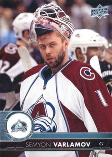 #46 Semyon Varlamov - Colorado Avalanche - 2017-18 Upper Deck Hockey