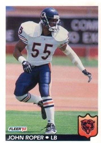 #46 John Roper - Chicago Bears - 1992 Fleer Football