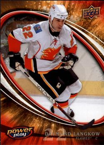 #46 Daymond Langkow - Calgary Flames - 2008-09 Upper Deck Power Play Box Set Hockey