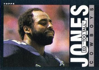 #46 Ed Too Tall Jones - Dallas Cowboys - 1985 Topps Football